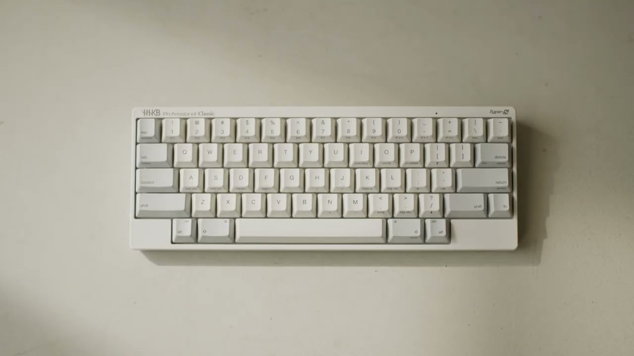 Happy Hacking Keyboard (HHKB) Professional Classic Type-S - YouTube