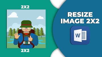 How to resize image in word 2x2