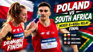 Poland vs South Africa | Dramatic Mixed 4×400m Relay Final