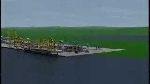 Fly Over Automated Container Terminal