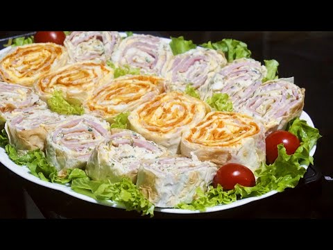 ლავაშის რულეტი. ორი უგემრიელესი რეცეპტი. How to Make Lavash Rolls