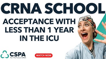 Hot To Get Into CRNA School with Less Than 1 Year in the ICU! ER Nurse to ICU Nurse to CRNA School!