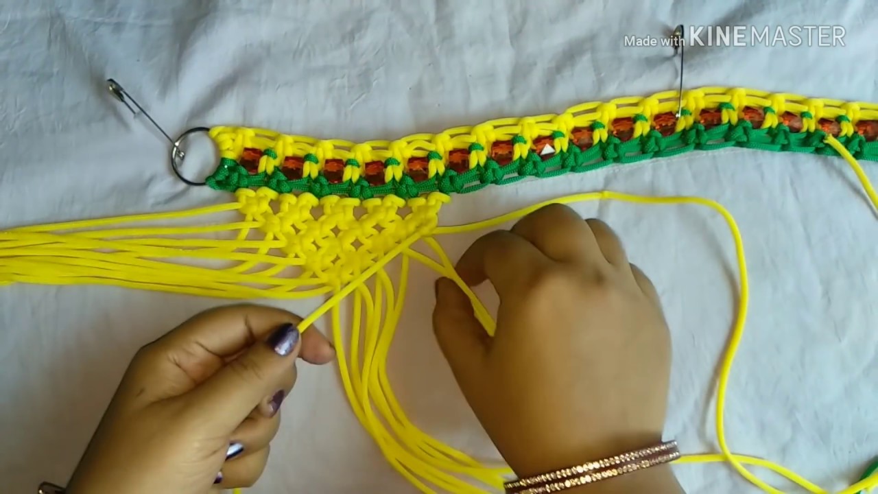 How to make macrame   toran,door hanger diy.