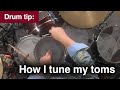 Drum Tip: How I tune my Mapex Saturn toms