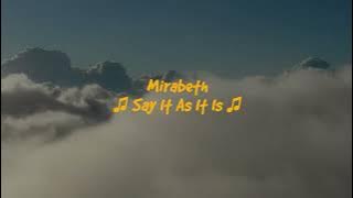 Mirabeth - Say It As It Is #karaoke