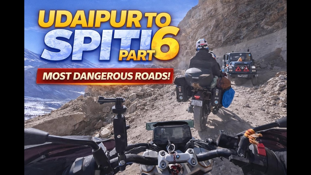 One Mistake = Straight Down 😱 | Udaipur to Spiti Part 6 | World’s Most Dangerous Road
