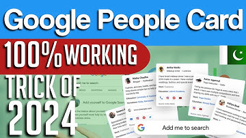 How to create your Google People card  | Add Me To Search 2024