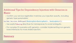 Fixing .NET 8 Blazor DI Error: InvalidOperationException for Generic Service Injection