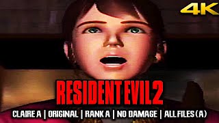 Resident Evil 2【4K】CLAIRE A - Original | Rank A | No Damage | All Files (A)