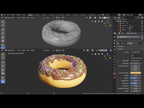 Create a Donut in Blender in 1 Minute