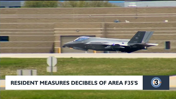 Resident measures decibels of area F35s