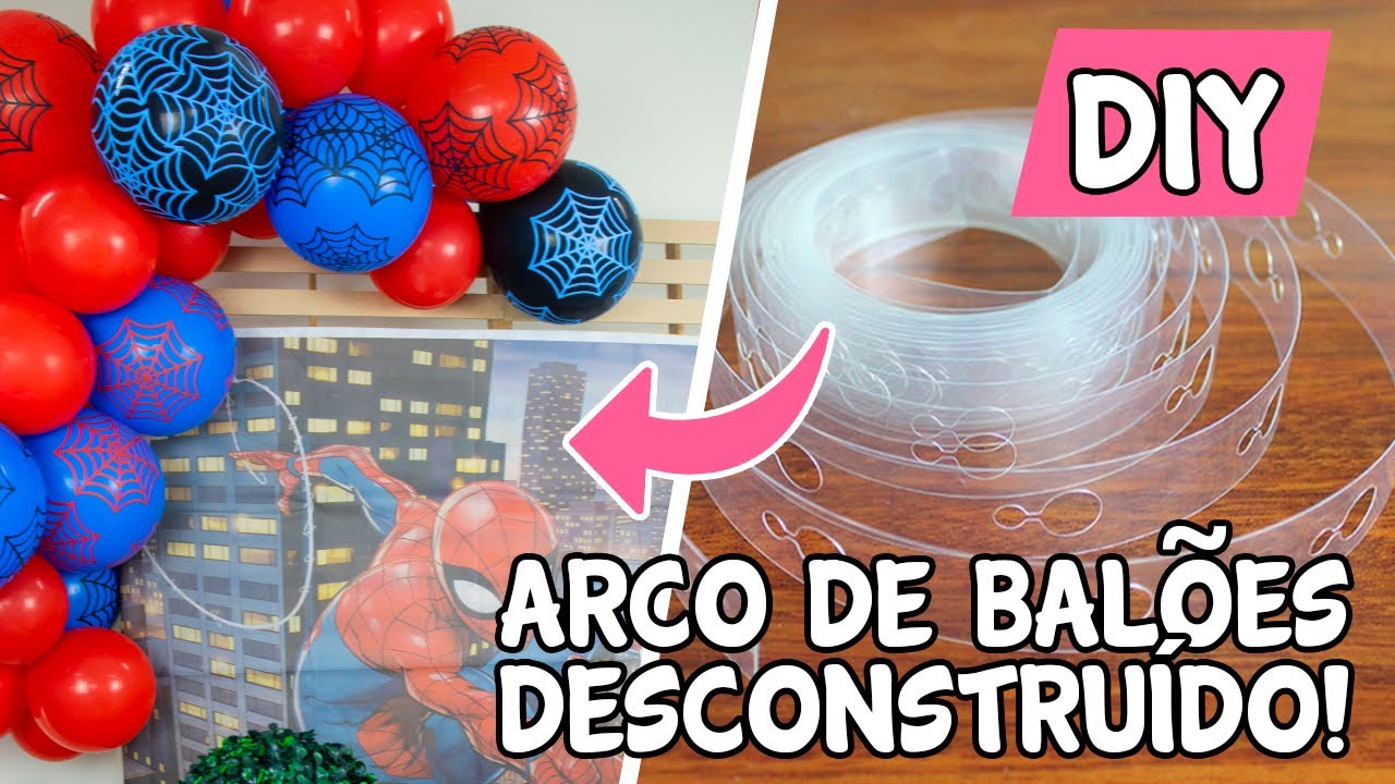 Como fazer Arco de Balões DESCONSTRUÍDO - PASSO A PASSO SIMPLES - YouTube