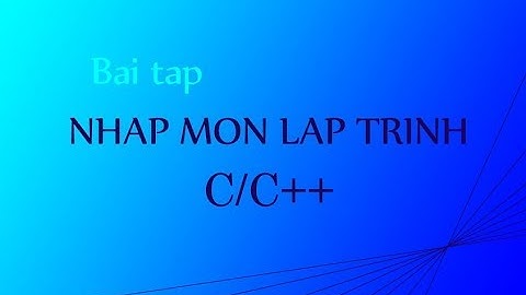 Nhập xuất mảng 1 chiều