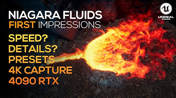 Niagara Fluids First Impressions in 4K on a 4090 RTX | Unreal Engine 5.3 VFX Simulations