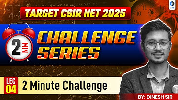 2 Minute challenge | Challenge Series | CSIR NET Aptitude | Lec-4 | IFAS