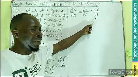Calculus 3: The Rate at which the Volume of a Sphere is Increasing (Application of Differentiation)