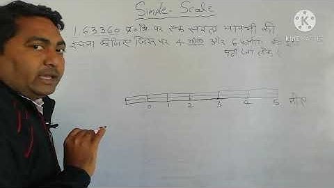 साधारण मापनी 1:63360 simple scale (मील-फर्लांग)B.A 1st year 03