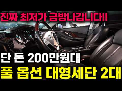 그랜저 뽑은 아빠들이 땅을 치고 후회하는 압도적 가성비! 200만원대 대형 세단?! 진짜 떡락했다 !! (금방 나갑니다)