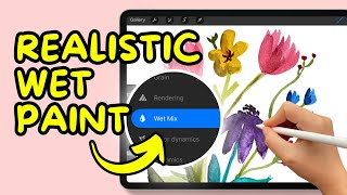 How to Mix Paint in Procreate like it's REAL | Understanding the WET MIX Settings