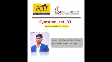 DBMS Question 33