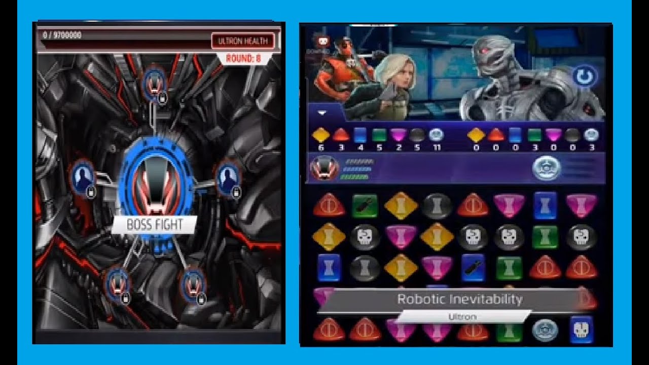 MPQ: Avengers vs Ultron Boss Battles Fun Team Combos