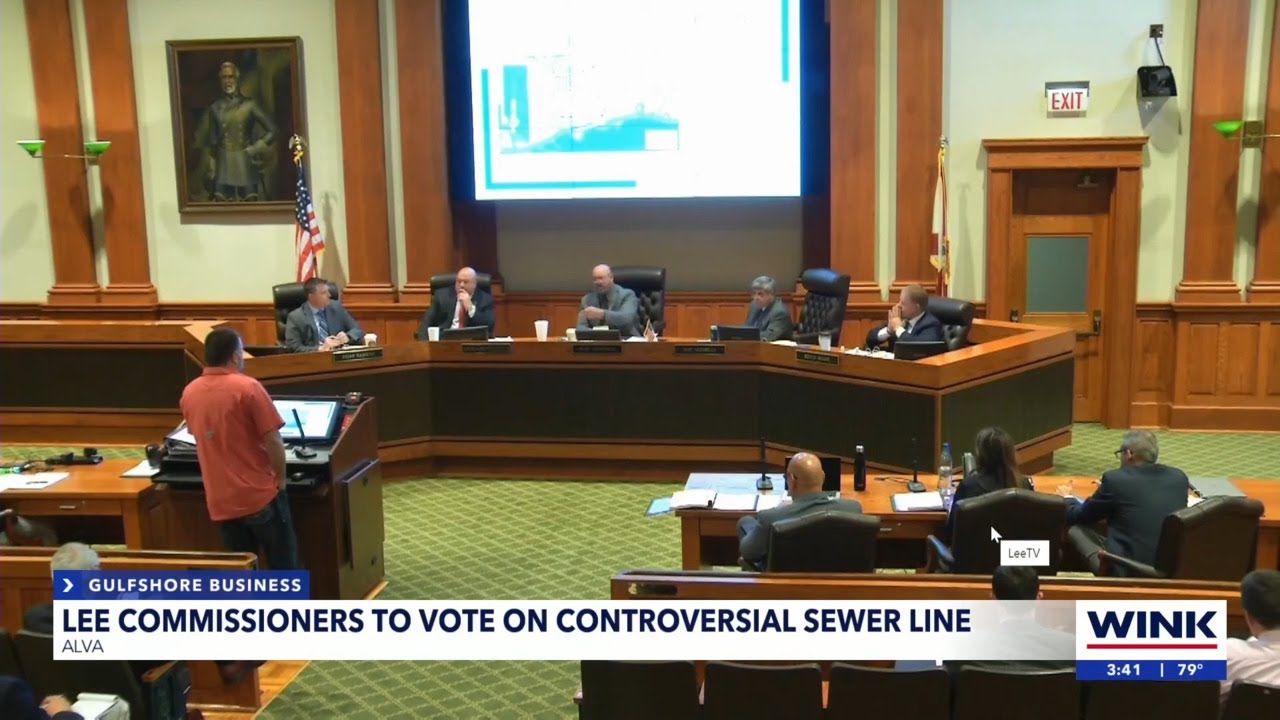 Lee commissioners to vote on controversial sewer line