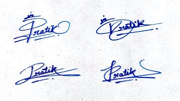 Pratik name signature style | P letter signature style | Most stylish signature | P signature