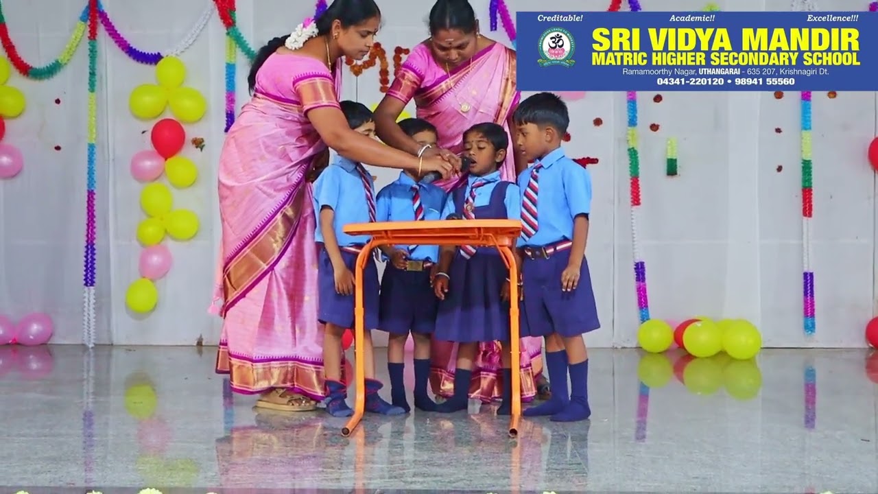 Sri Vidya Mandir Uthangarai | MEET & GREET 14th Feb 2026 | LKG to V Standard Students |