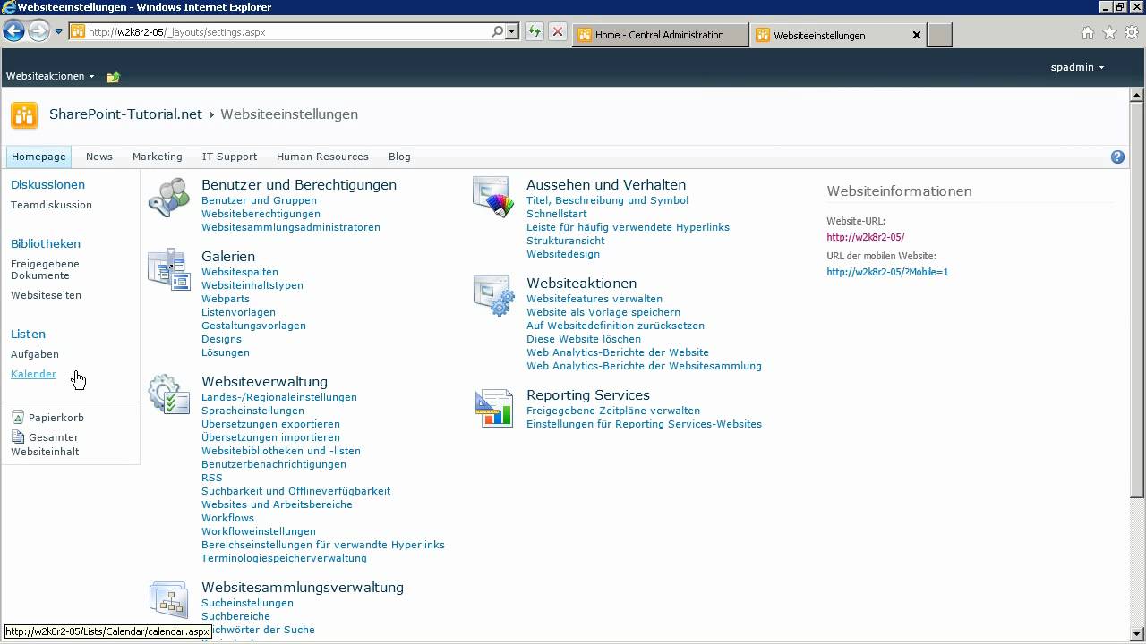Change Language Settings Of A SharePoint Site YouTube