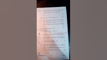 Maths Partial differential equations 3rd sem paper   IGU University