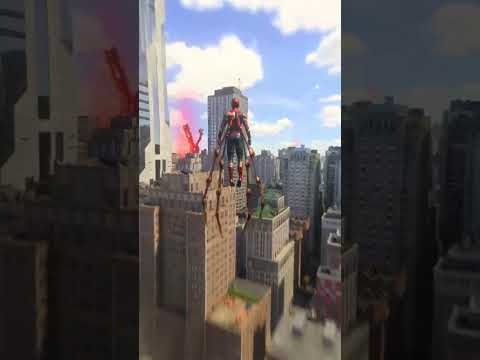 Swinging Through New York ⚡ - MARVEL'S SPIDER-MAN 2 [4K HDR] #Shorts