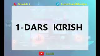 Web dasturlash. 1-dars | Bepul darslar ?