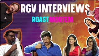 RGV Interviews | Roastmortem | Anchor lo Part Part Nachindi Anna RGV | Ariana, Dil Se with Anj*li