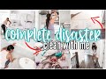 COMPLETE HOUSE DISASTER | CLEAN WITH ME | MORE WITH MORROWS