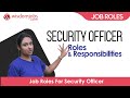 Security officer  job roles for security officer  roles and responsibilities wisdom jobs