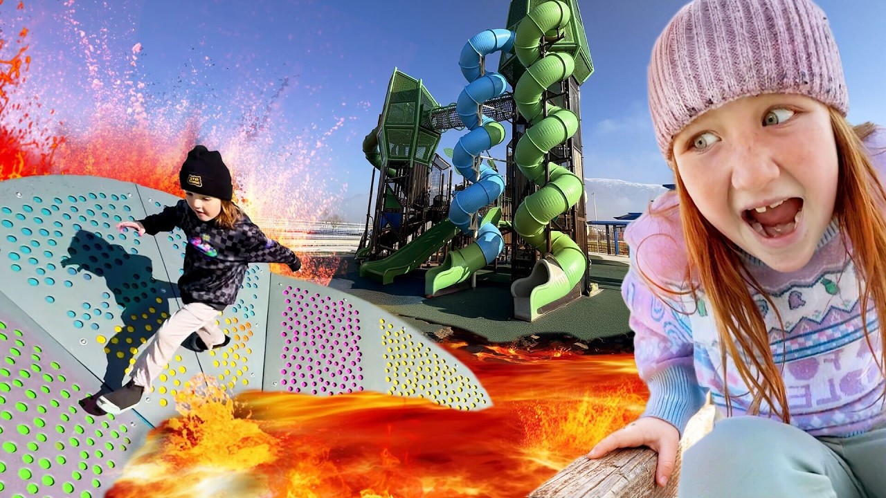 Ninja Course with BiGGEST SLiDES EVER!! New Park with Adley Niko