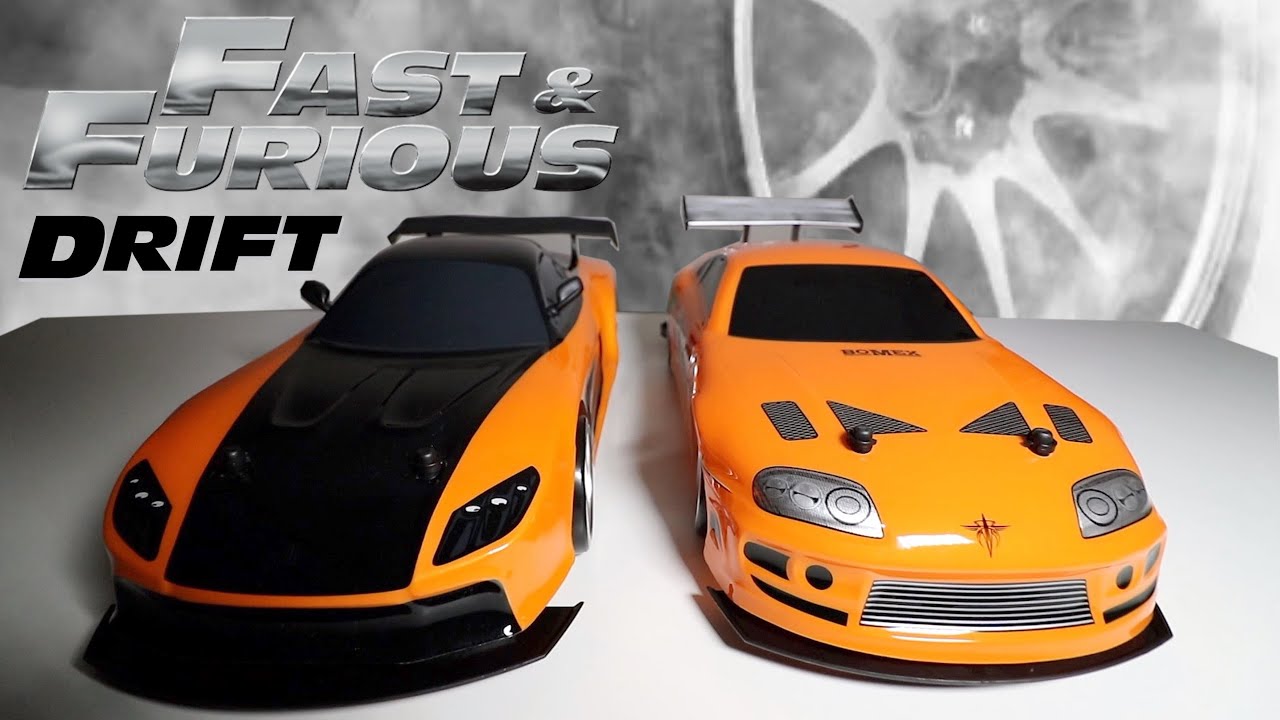 Tentacle Endelig Dam Fast and Furious 1:10 RC Drift Cars by Jada Toys : Unboxing & Let's Play!  Jada Toys RX7 & Supra - YouTube