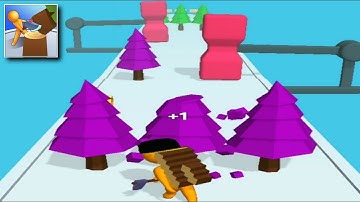 Lumber Rush - Craft World Craft Runner Remaster All levels GamePlay( levels 7 - 9 )