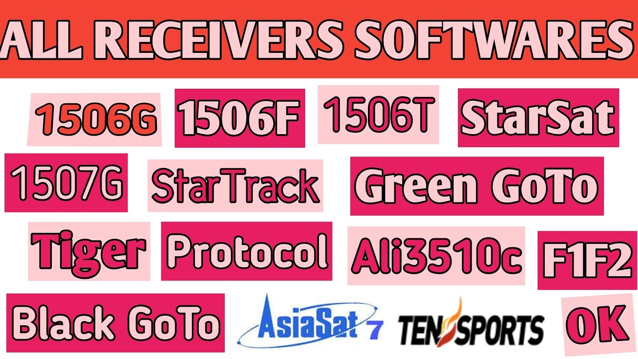 All Receivers New Softwares Sony Network OK Must Watch|| by Usama Tech