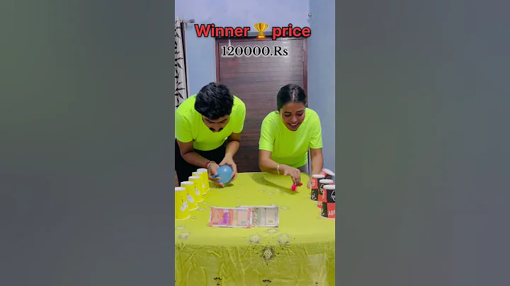 Couple Balloon vs Cup Challenge | #game #shorts #ytshortsindia #tiktok #challenge #short #trending