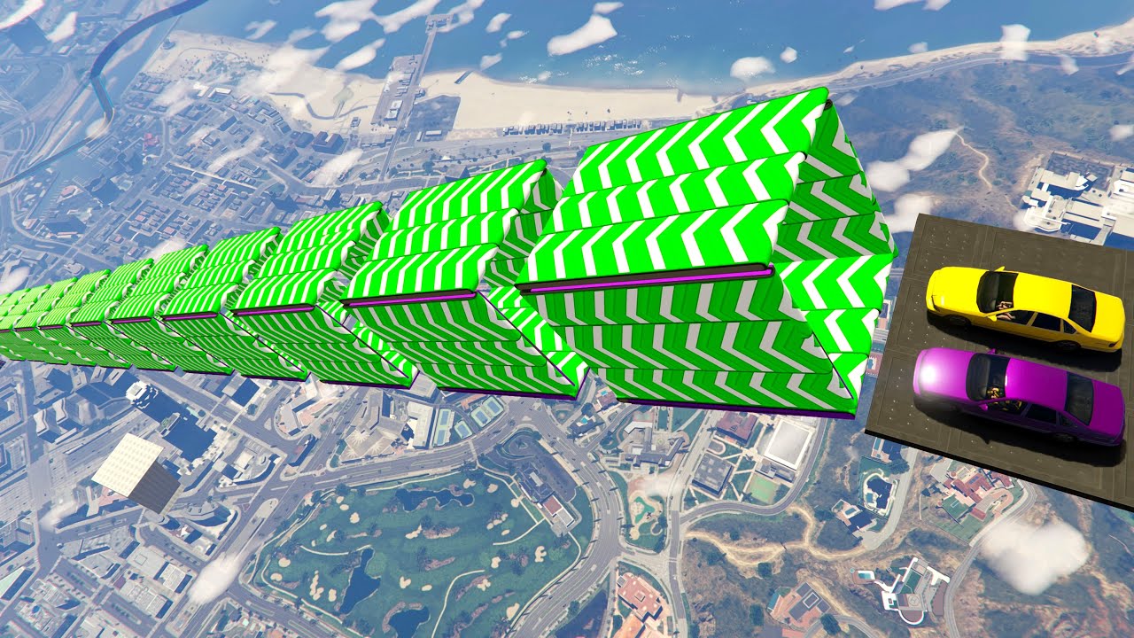 Boost After Boost Endless Sky Tunnel Race - GTA 5 online