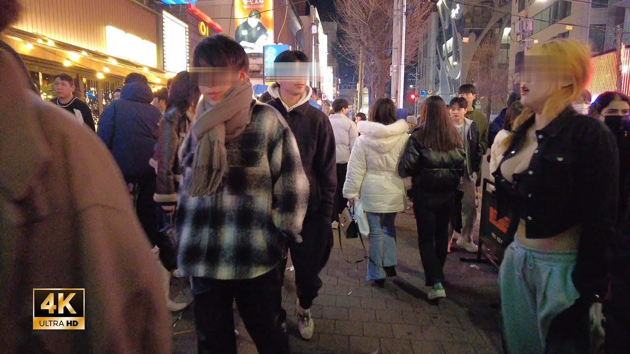 [Hongdae 4K]Seoul Night Walk!! ~ 꼭 가서 즐기고 싶게 만드는 홍대 클럽 거리 ~~ !! - YouTube