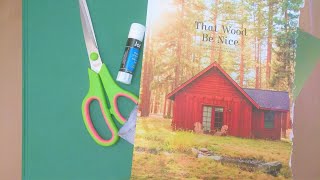 Glue Book With Me #collaging #journalwithme #collagewithme #gluebook #gluebookwithme