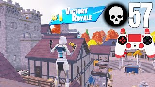 57 Elimination Solo Squads Gameplay 'Building Only' Wins (Fortnite Chapter 4)