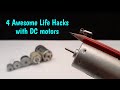 4 awesome life hacks with dc motor  creative life