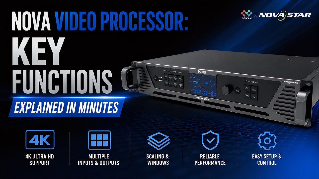 A high-quality LED display requires a powerful video processor. - YouTube