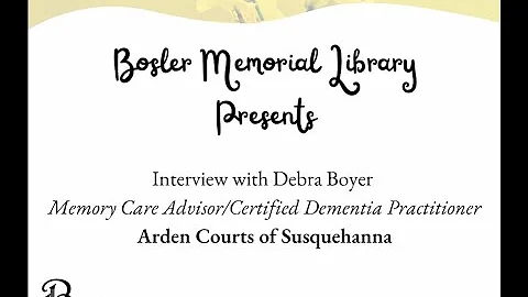 Life Skills Interview - Bosler Library & Arden Cou...
