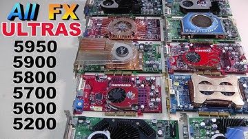GeForce FX Ultra 5200 5600 5700 5800 5900 5950 on AMD Athlon 64 FX 55 - RETRO Hardware