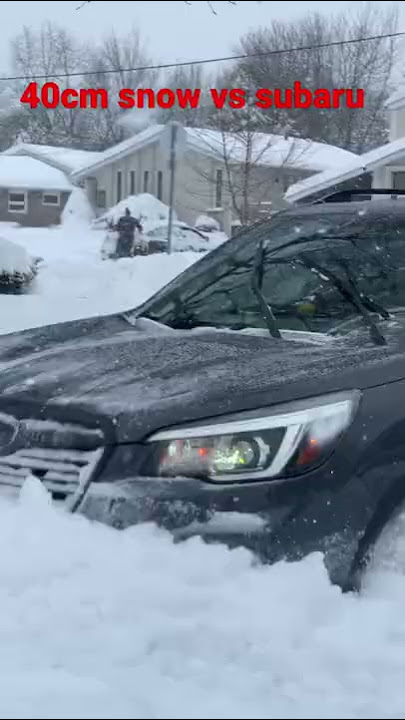 40cm snow vs subaru