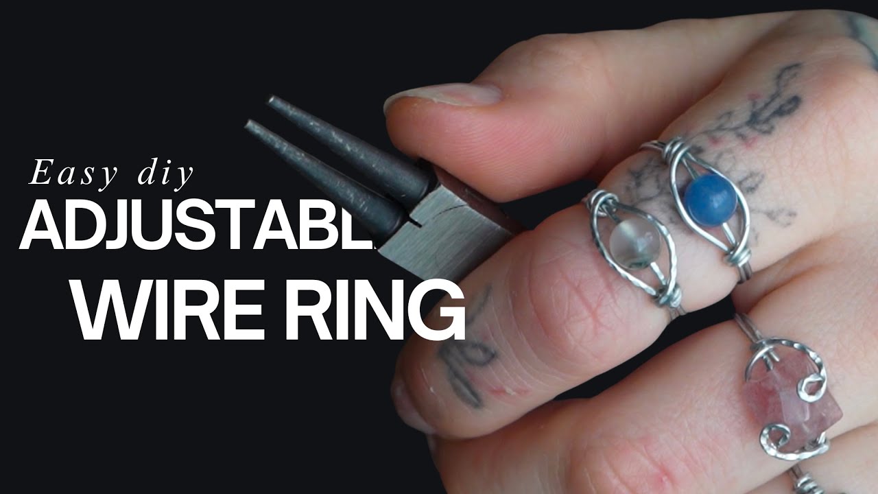 Adjustable simple wire ring diy tutorial/ Eye ring diy